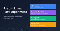 After the Rust Experiment: What Linux Kernel Maintainers Decided and What Remains Open