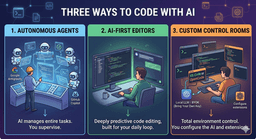 Agents vs. Editors: The Three Philosophies Shaping the Future of Coding