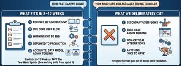 Shipping an MVP in 8–12 Weeks: What Actually Fits in the Timeline