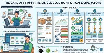 Tre Cafe App: Multi-Tenant Café Management, Built for Day-One SaaS Patterns